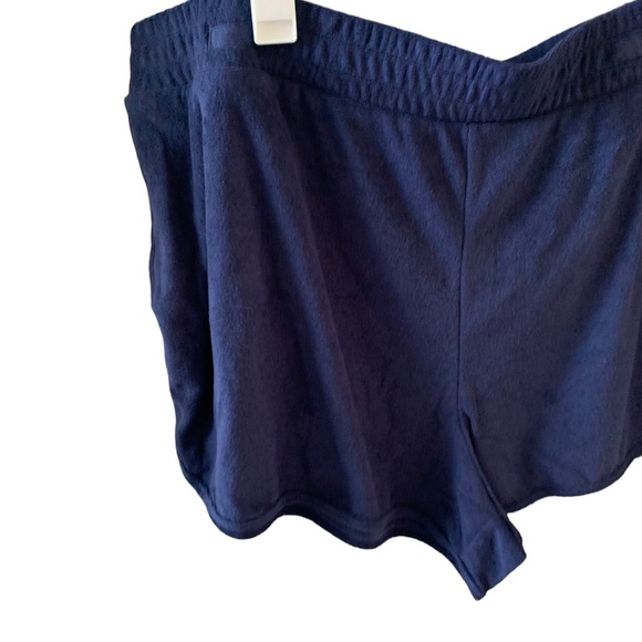 Ava & Viv Terry Cloth Shorts Women’s 2X Navy Blue w/ Pockets - Picture 4 of 10